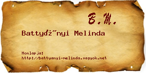 Battyányi Melinda névjegykártya