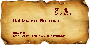 Battyányi Melinda névjegykártya